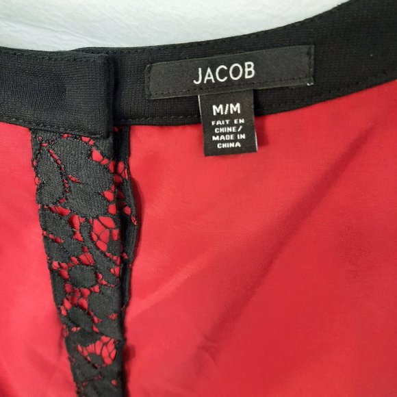 JACOB, M, black/red cocktail dress - Picture 8 of 10